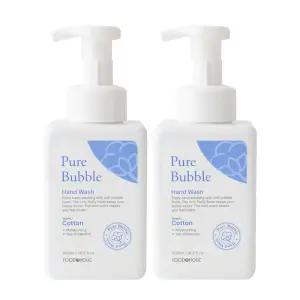 (2개)푸드어홀릭 퓨어 버블 핸드워시 코튼향 500ml/몽글몽글 깨끗해