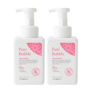 (2개)푸드어홀릭 퓨어 버블 핸드워시 플로럴향 500ml/몽글몽글 깨끗해