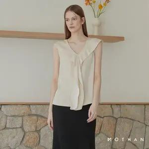 [런칭가 89000원] 모덴 24SS 클로이 프릴 슬리브리스 탑