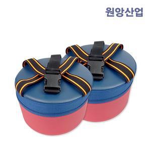 [잡동산이]작업방석 투톤 허리버클형(소 25X12cm)-2개 밭일 농사의자 텃밭 갯벌 엉덩이의자 농사방석