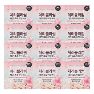 온더바디 체리블라썸 휘핑비누 90g 12개 / 세수 세안 목욕 클렌징 비누