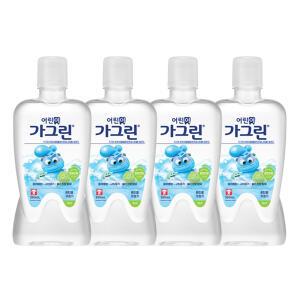 가그린 어린이 구강청결제, 청포도향, 380ml, 4개