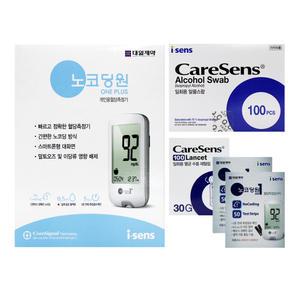 아이센스 노코딩원 혈당측정기+시험지100매+침100개+솜100개