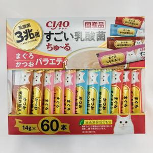 애묘 간식 반려묘 고양이 이나바 챠오츄르 스고이 유산균 대용량 14g 60P