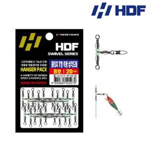 HDF 해동 삼각도래 덕용 HA-547 원터치 T형 축광 (20개입) 에기도래