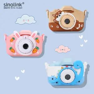 시노링크 레트로 디토감성 실리콘 케이스 포함 키즈 어린이 카메라 SL-CC01