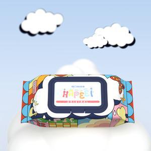 해피아이 초순수 아기 물티슈 오리지널 엠보싱 캡형 100매 10팩