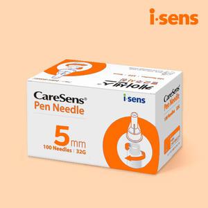 케어센스 인슐린 펜니들 싹센다 주사 침 바늘 32G 5mm 100매입 1BOX