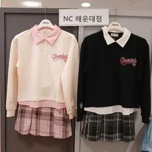 [보리보리/오후]깔끔하고 예쁜 카라 티~카라 레이어드 스 셔츠 OHMA24851
