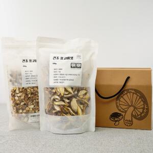 [선물세트] 실속선물세트 건조 표고버섯 추석 / 국산, 무농약, GAP인증 / 건슬라이스, 건큐브