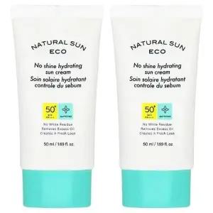 더페이스샵 내추럴 선 에코 피지 잡는 수분 선 50ml 2개