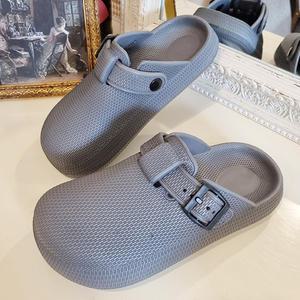 여성 가을 겨울 앞막힌 쿠션 버클슬리퍼
