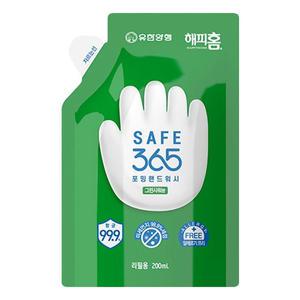 유한양행 해피홈 포밍 핸드워시 그린샤워향 250ml 리필형