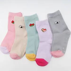 (혼합5족-1호) 색깔 예쁜 여아양말 5족 아기 유아 아동 초등생 키즈/양말/어린이/초등/여아/남아