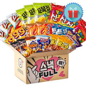 미니스낵 FULL 2호 봉지과자 간식꾸러미 사무실 탕비실 학교 단체 과자선물세트 박스