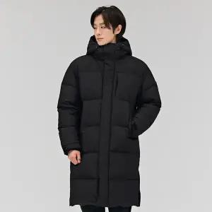 [체이스컬트] 공용 베이직 후드 롱패딩 점퍼-DGRU4724E03