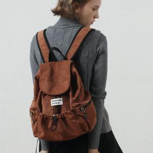 [마스마룰즈]mini ver. Suede flap backpack _ Brown