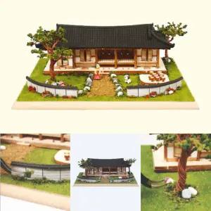 영공방 HO 디오라마 기와다섯칸 만들기 한옥 건축물 목재모형 미니어처 DIY YM963