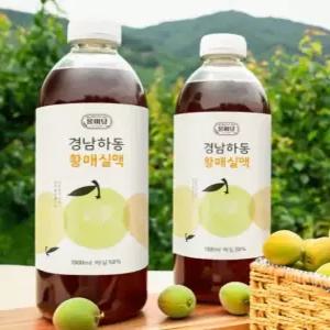 (BEST) 경남 하동 매실액기스 1L 2병 황매실청