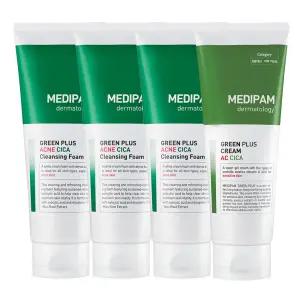 메디팜 진정 시카 클렌징폼 220ml 3개+수분크림 1개 /주름개선+미백+문제성피부케어