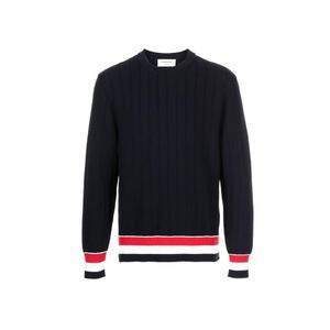 [THOM BROWNE] 13주년 스트라이프 트리밍 니트 MKA384A Y3009 415