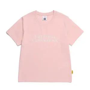 내셔널지오그래픽 N255UTS920 빅 로고 반팔 티셔츠 INDIAN PINK