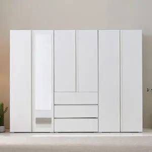 설치편한 장농 옷장 거울장 서랍장 (240cm)
