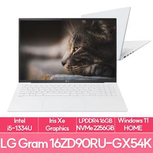 LG전자 그램16 16ZD90RU-GX54K 인텔i5 램16G NVMe256G+2TB추가 WIN11 사무용 대학생 노트북 추천 EU