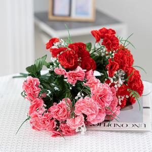 카네이션 성묘 조화 꽃 프라임 로아안개부쉬 53cm 3컬러 추모 납골당 산소 묘지 장식 소품 수목장