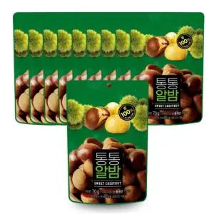 [너트리] 통통알밤 70g x 10봉 밤100%