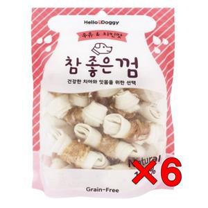 6개 헬로도기 참좋은껌 치킨 우유껌 15p