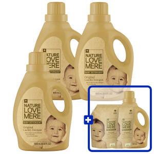 네이쳐러브메레 아기세탁세제 용기형 1800ml 3개[GIFT] 1800ml 1개더+500ml 리필 2팩더 총 6팩