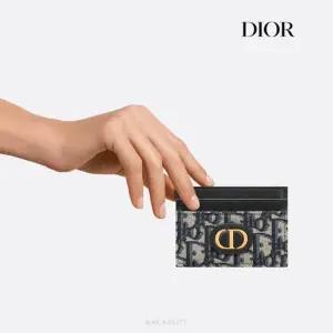 [블랑앤꼴레뜨]  30몽테인 블루 오블리크자카드 카드지갑  DIOR AS보증)