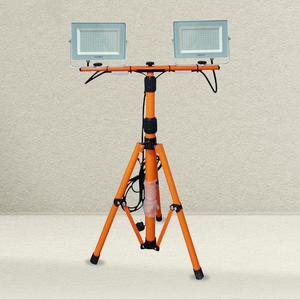 삼각대 LED 투광기 2구 RAK-4004 100W 야외 실외 작업등 현장 랜턴 캠핑 이동식 조명