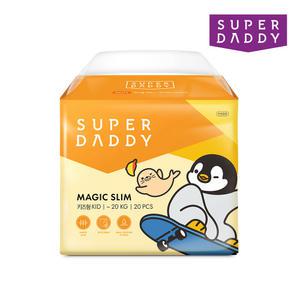슈퍼대디 매직슬림 미스터펭 팬티형 키즈형 20P 1팩 @