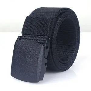 남자 소 가죽 남성 정장 벨트 슈퍼 플러스 크기 105-170cm 플라스틱 자동 버클 나일론 육군 전술 망 군사