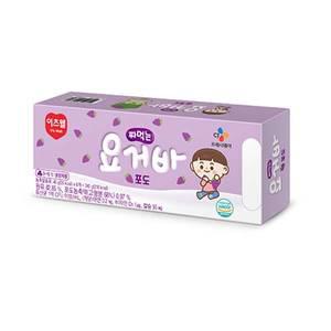 CJ 이츠웰 짜먹는요거트 포도 (40g 6입) 240g×4개 (냉장포장) /