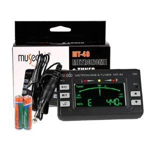 Musedo MT-40 전문 정밀 LCD 기타 메트로놈 톤 튜너