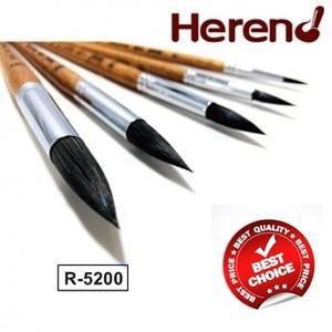 헤렌드 수채화붓 R-5200 둥근붓 청설모붓 미니 긴붓대