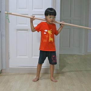 편백나무 스트레칭봉 대 150cm 봉운동 봉체조 편백봉 체조봉 헬스봉