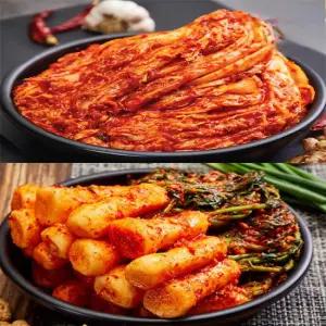 Fresh 우수상김치 솜씨가 국내산 김치 혼합세트 총10kg (포기김치 5kg+총각김치 5kg)