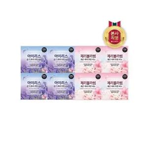 플라워 휘핑 비누 90G x 8개 (블라썸/아이리스 2종 택1)