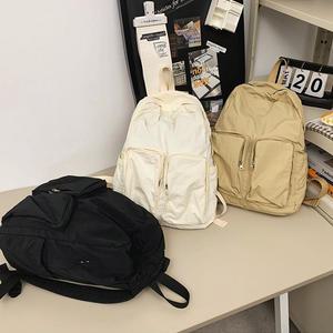 가벼운 나일론 멀티 투포켓 캐주얼 데일리백팩
