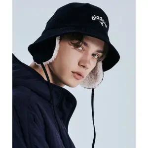 디아도라 Diadora 이어 플랫 버킷햇 BLACK