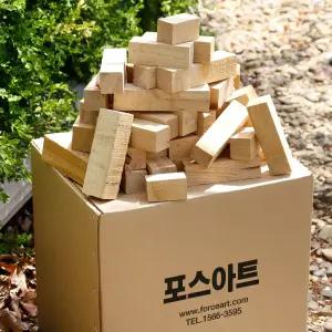 포스캠프 참나무 큐브장작 캠핑장작 불멍 미니화로 화목난로 바베큐