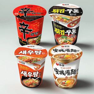 작은 컵라면 신라면6+튀김우동6+새우탕6+안성탕면6 (총24개) 소컵