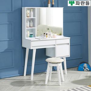 파란들가구 반하나 거울수납 A형 입식화장대세트 의자포함