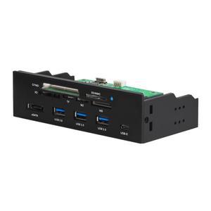 5.25인치 PC 컴퓨터 전면 패널 올인원 다기능 카드 리더기(3포트 USB3.0 ESATA 지원)
