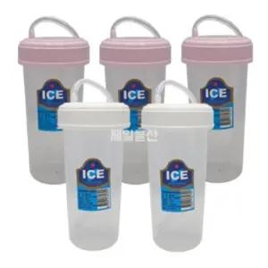 고품질 편리한 다회용 플라스틱 빨대컵 300ml 5개 (WFHO48Q)