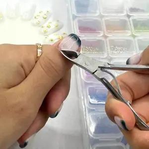 쉬폰 투톤 스크런치 곱창머리끈 블랙 곱창 고무줄 (WFHOYVV)